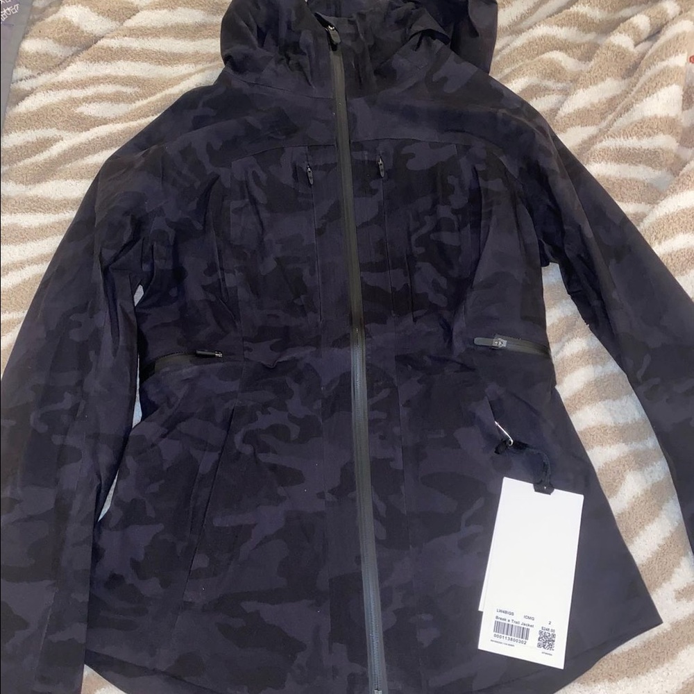 Black Camo Break A Trail Jacket
